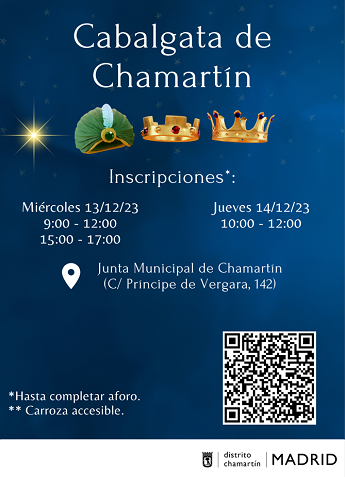 Cartel de la Cabalgata de Reyes de Chamartín 2024