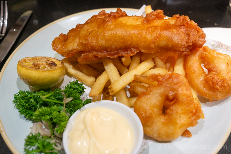 Donde Comer En Wellington Fish Chips Thistle Inn