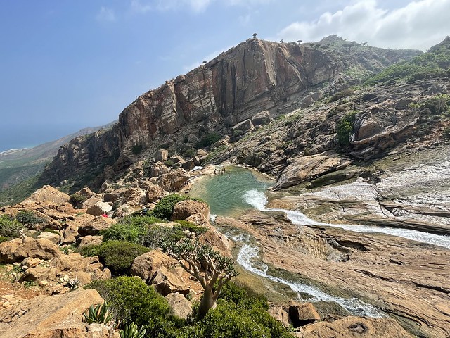 Piscina infinita de Homhil en Socotra