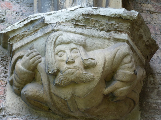 Capitel de la abadía de San Bavón (Gante, Bélgica)