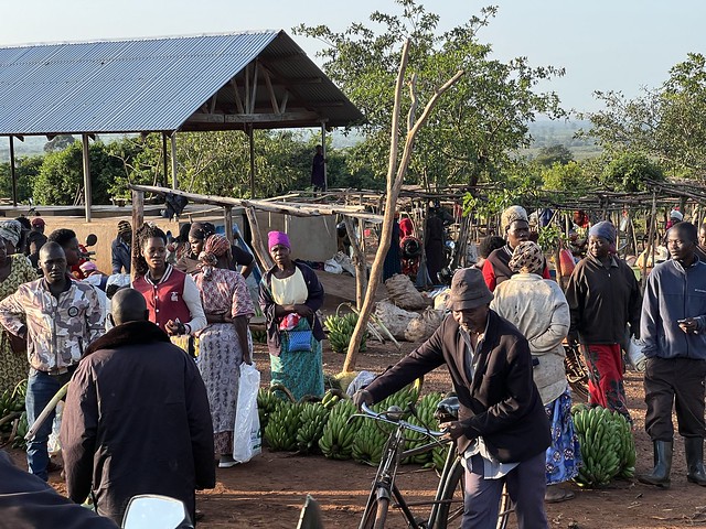 Mercado local en Uganda