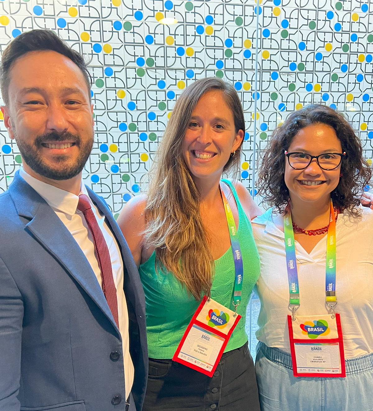 Alexander Nakagawa y Alicia Chavez de Embratur, Roadshow Visit Brasil 2024