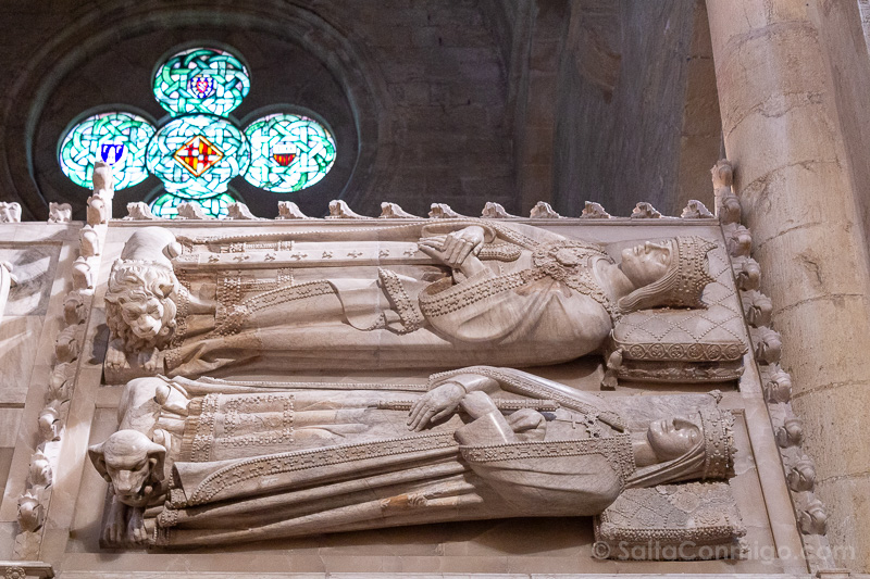 Monasterio de Poblet Sepulcros Reyes Corona Aragon