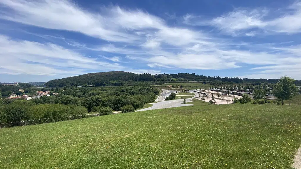 El Monte Viso, visto desde el Monte Gaiás, en Santiago de Compostela.