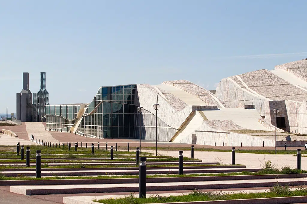 A Cidade da Cultura de Galicia, en Santiago de Compostela.