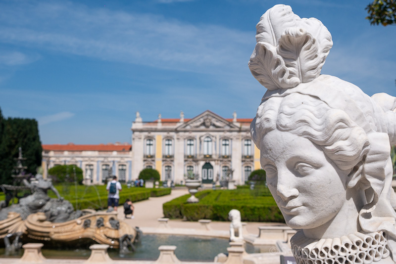 Palacio de Queluz Portugal Jardin Fuente Fachada