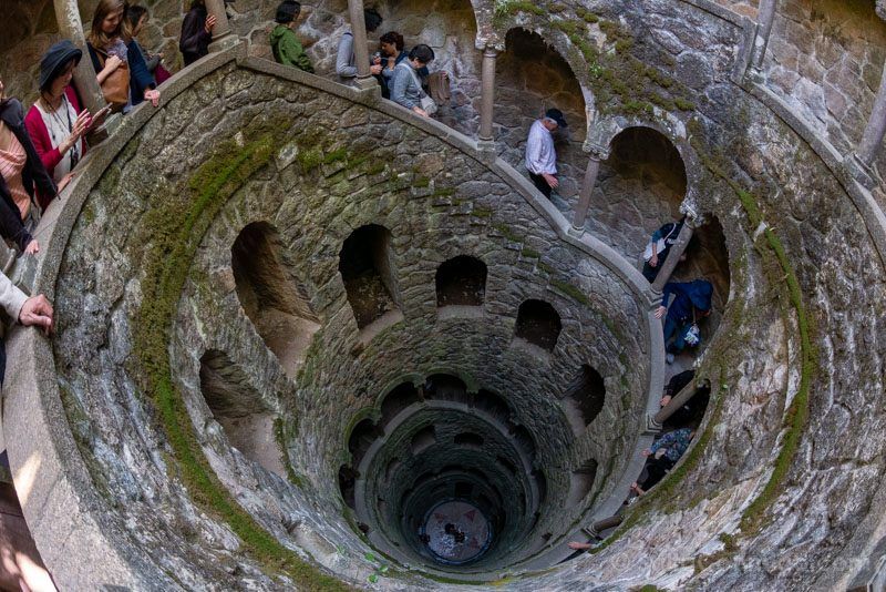 Quinta da Regaleira Sintra Pozo Iniciatico Turistas
