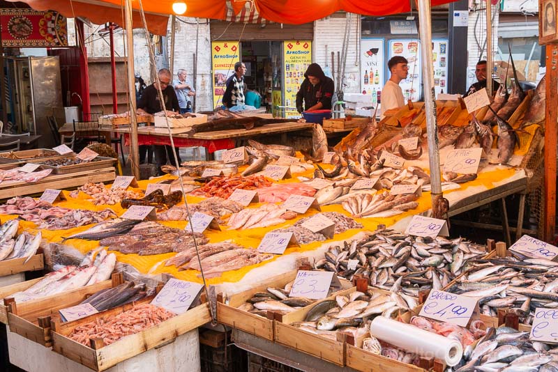 Que Ver en Palermo Mercado Ballaro Pescado
