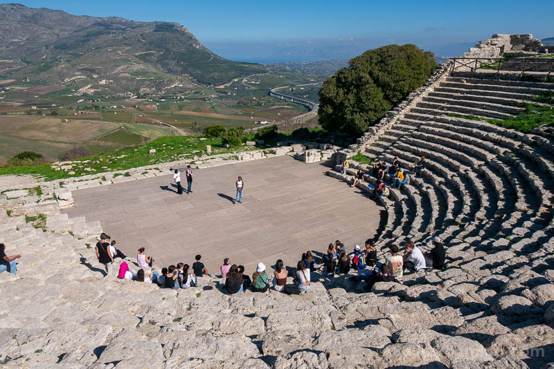 Templos Griegos de Sicilia Segesta Teatro