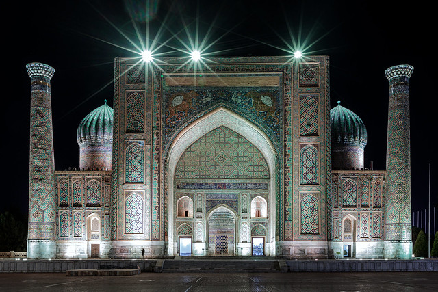 Imagen del Registán en Uzbekistán