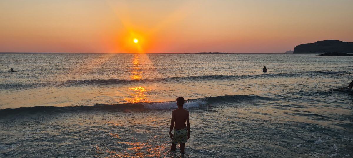 Atardecer en Falassarna Beach Atardecer en Falassarna Beach