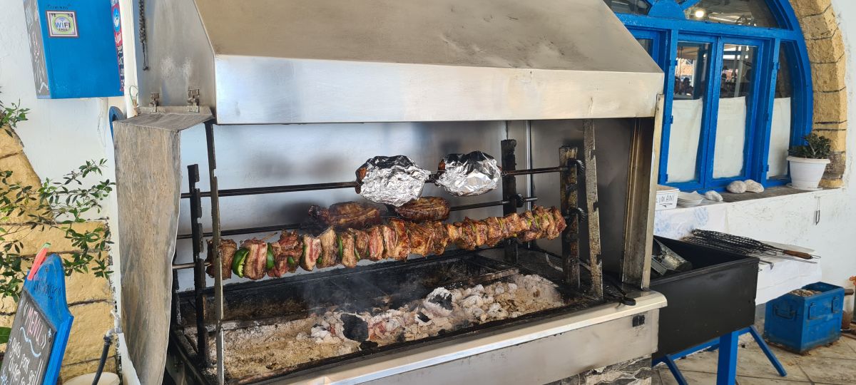 Brochetas divinas junto a la playa