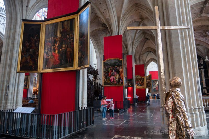 Trípticos de Rubens en el interior de la catedral de Nuestra Señora de Amberes Que Ver En Amberes Catedral Nuestra Senora Rubens
