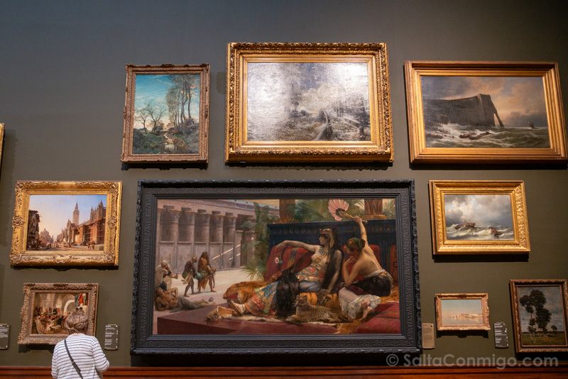 Cleopatra de Alexandre Cabanel, en una de las salas de maestros antiguos Obras KMSKA Cleopatra Alexandre Cabanel