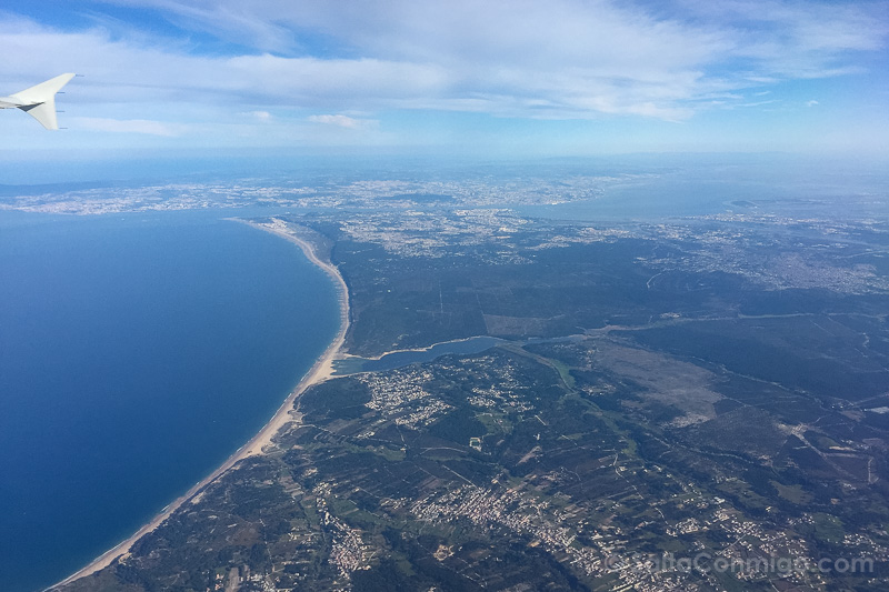 Playas Cerca Lisboa Costa da Caparica Avion