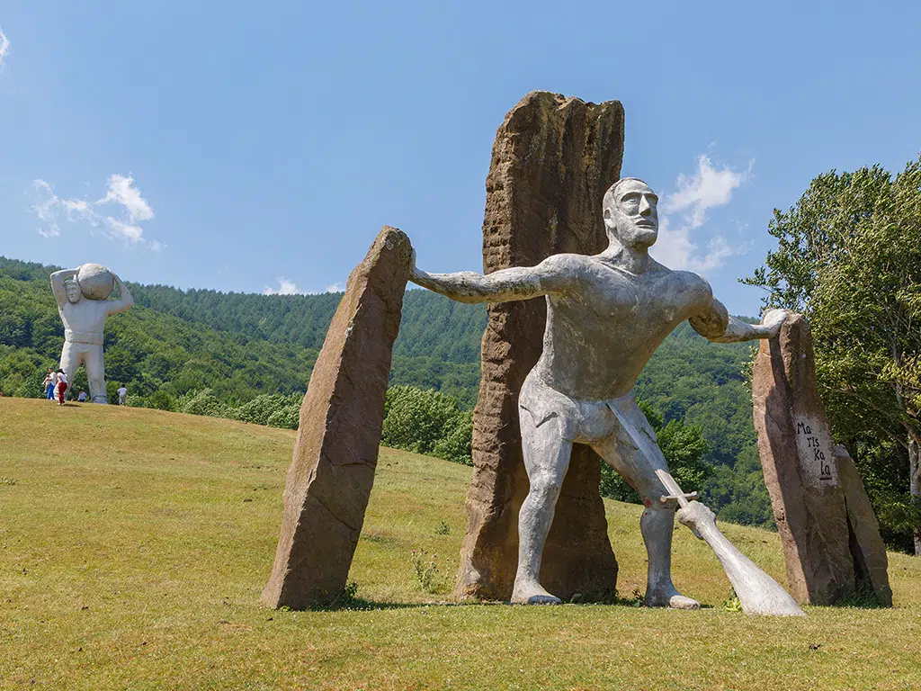 Parque Museo de piedra Peru-Harri, Plazaola, Navarra.