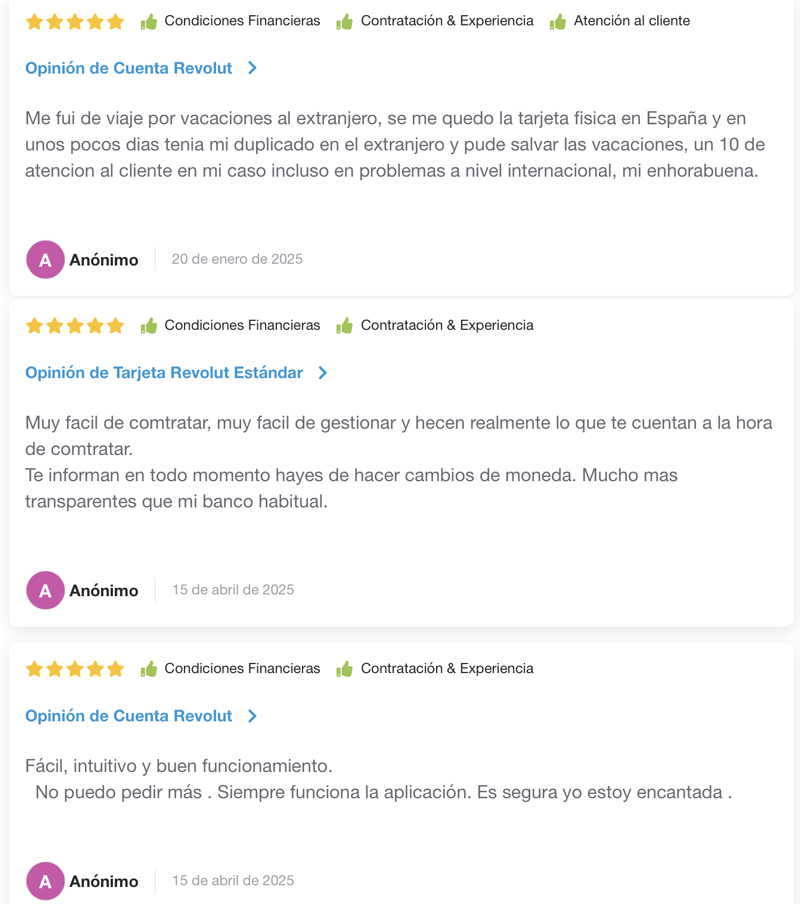 buena reseña Revolut