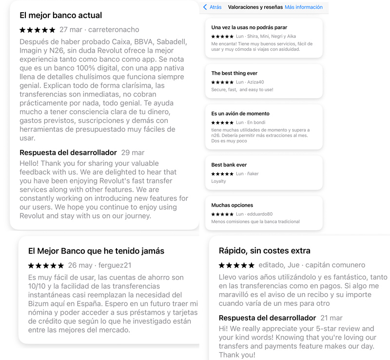 Reseñas Revolut en App Store