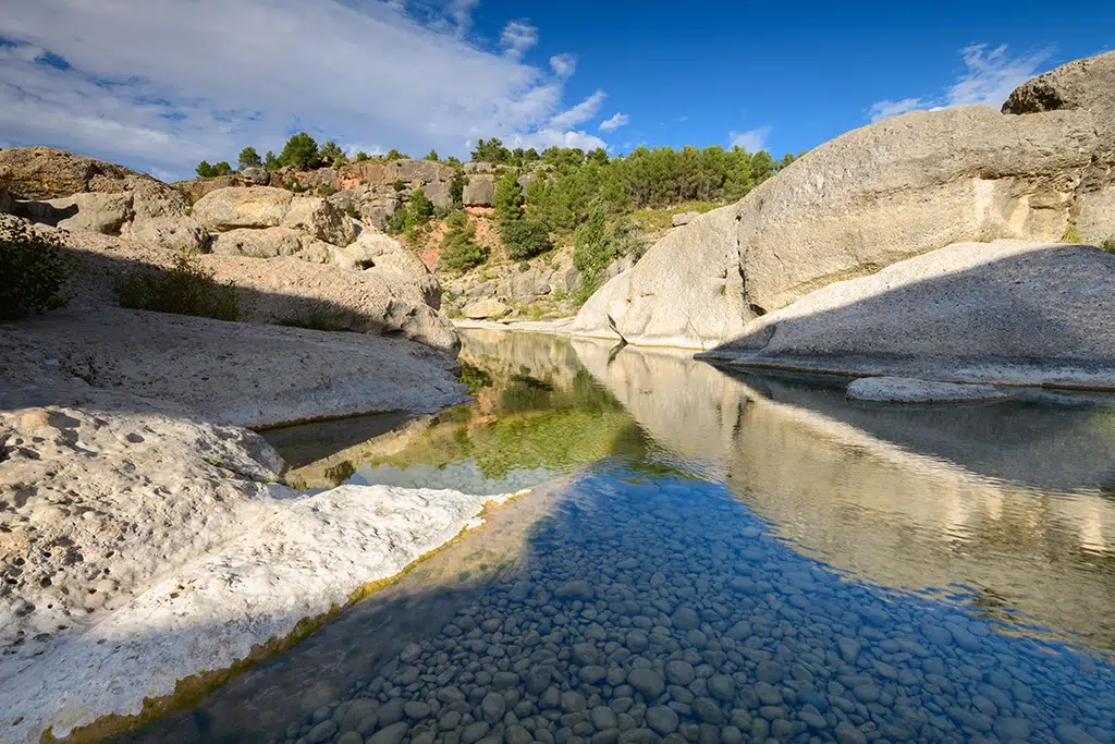 Pozas de Aguaviva, en el río Bergantes (Teruel).