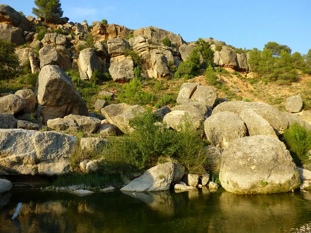 Pozas de Aguaviva, en el río Bergantes (Teruel).