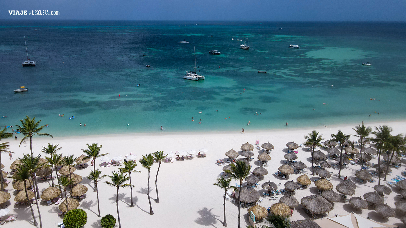 Palm Beach, Aruba, drone