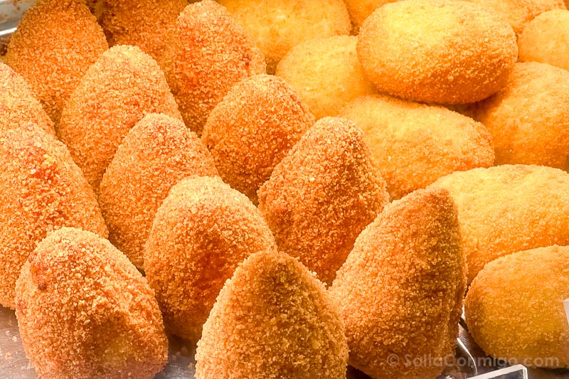 Comer en Catania Pasticceria Savia Arancini