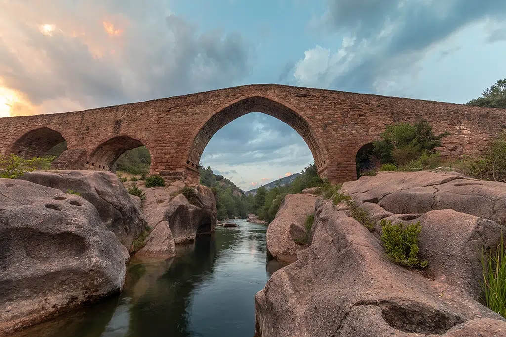 Pont de Pedret, en Cercs (Barcelona).
