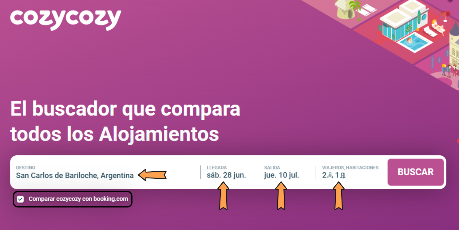 Búsqueda de alojamiento
