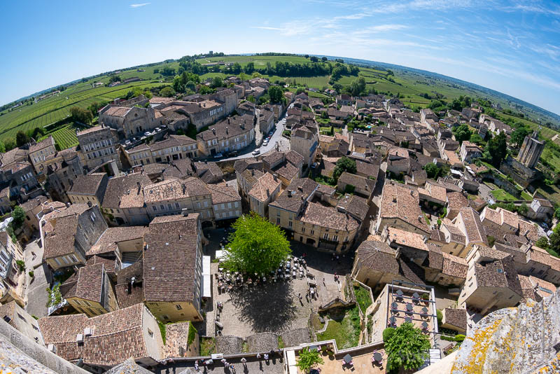 Ruta Perirgord Coche Saint-Emilion Vista Torre