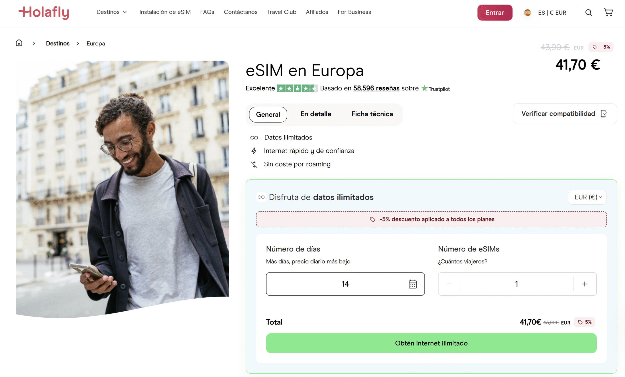 esim con descuento cupon holafly VIAJEYDESCUBRA
