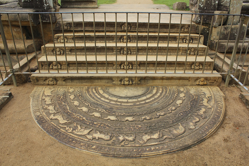 La Piedra Lunar mejor conservada de Anuradhapura