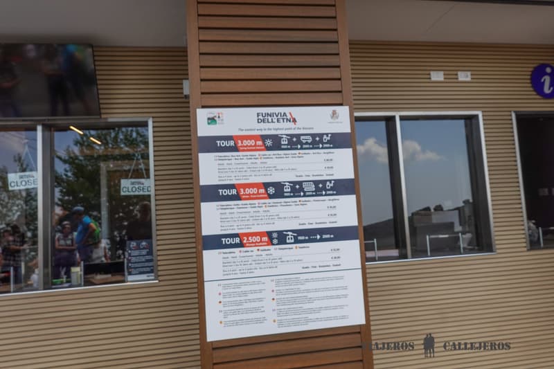 Precios opciones teleférico y excursiones