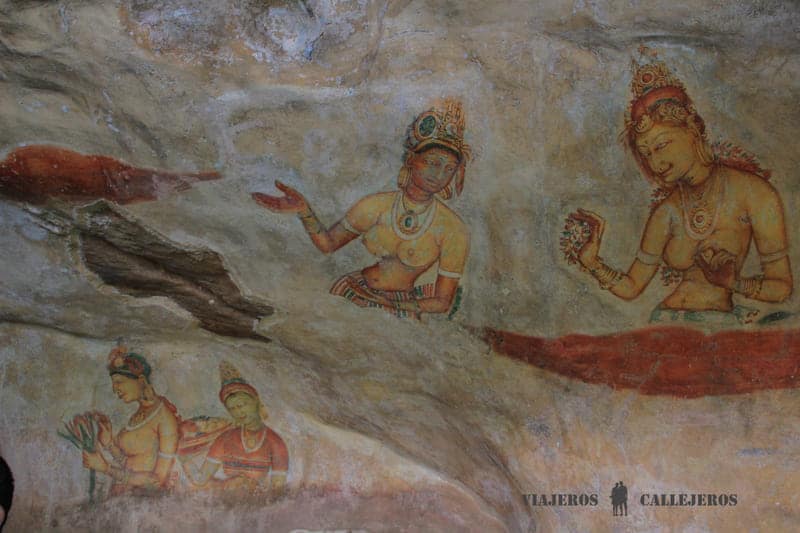 qué ver en Sigiriya: frescos