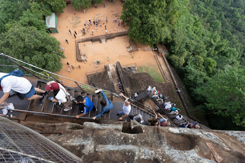 Cómo visitar Sigiriya subida
