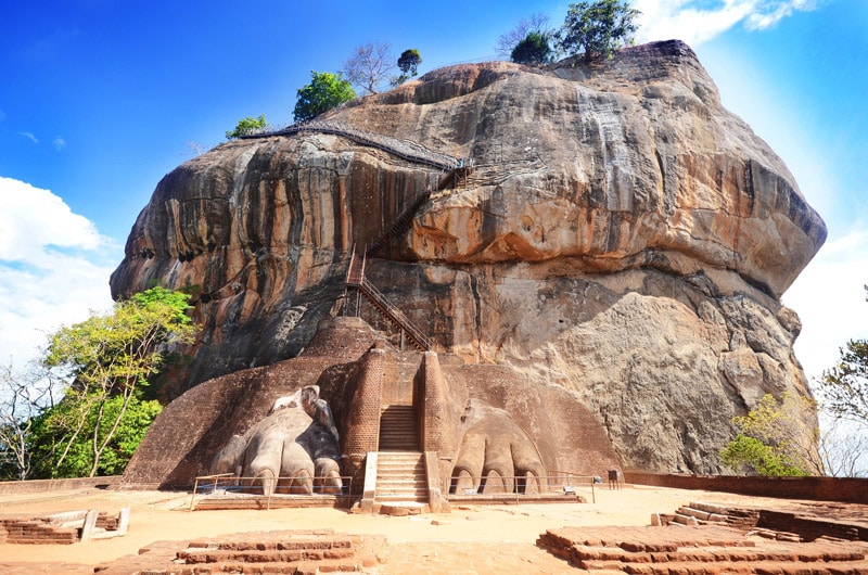 Garras del león en Sigiriya