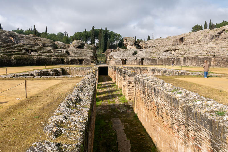 Ruinas Italica Sevilla Anfiteatro Foso