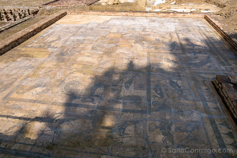 Ruinas Italica Sevilla Casa Neptuno Mosaico