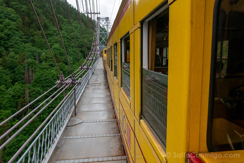 Tren Amarillo Train Jaune Occitania Francia Pont Gisclard Dentro