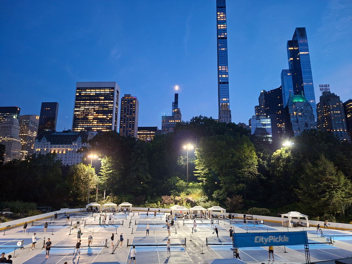 Nueva York de noche desde el Wollman Rink Nueva York de noche desde el Wollman Rink