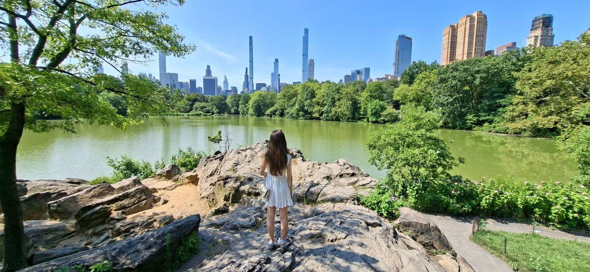 Skyline de Manhattan desde Hernshed y Ladies Pavillion Skyline de Manhattan desde Hernshed y Ladies Pavillion