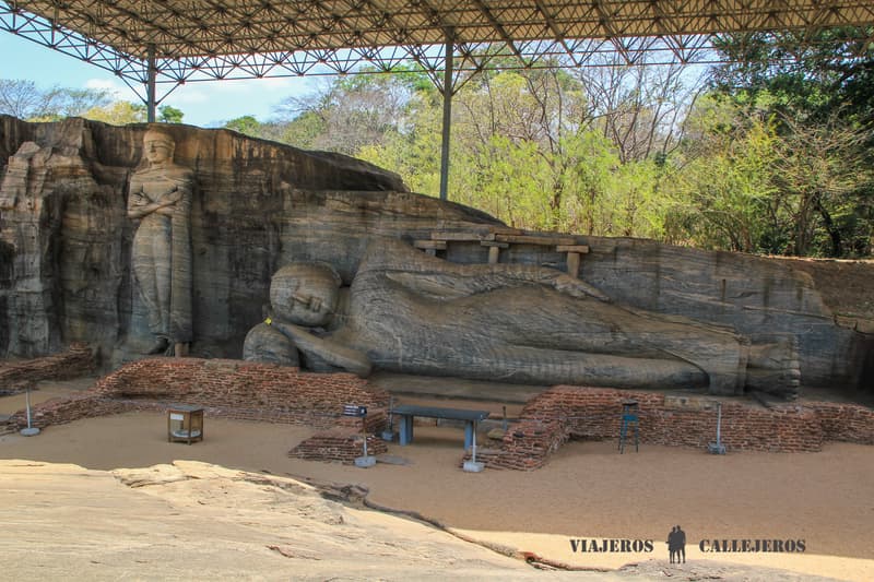 Gal Vihara en Polonnaruwa en una ruta por Sri Lanka en dos semanas