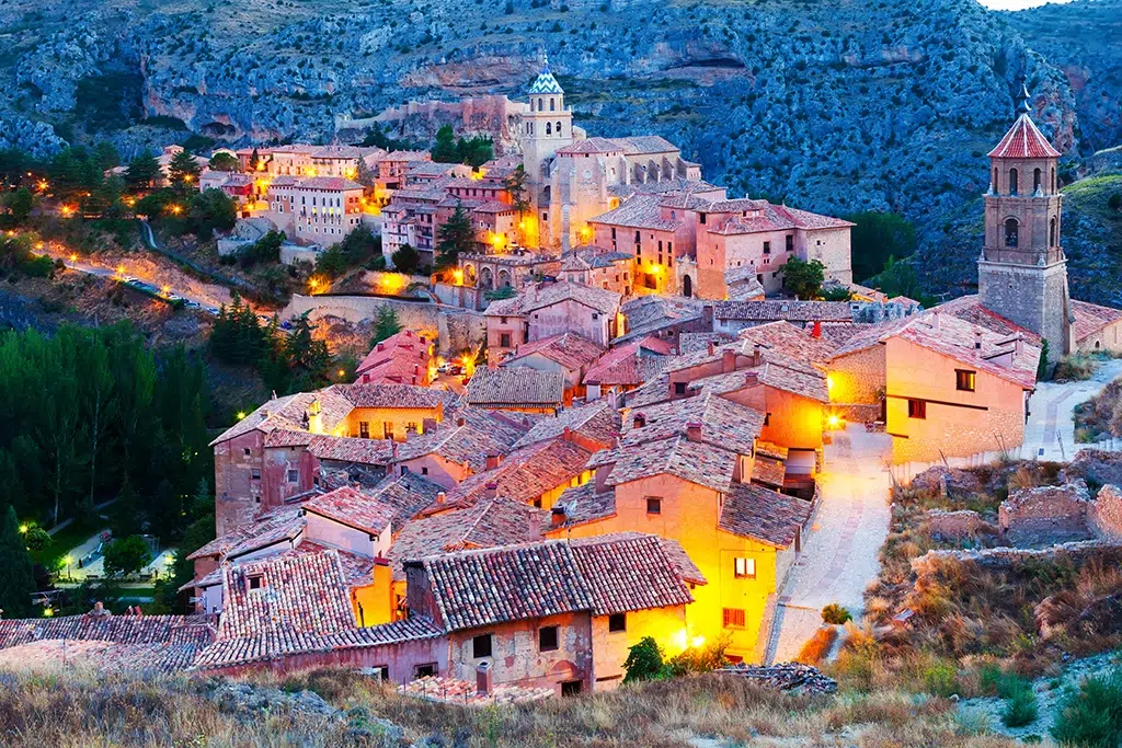 Atardecer en Albarracín (Teruel).