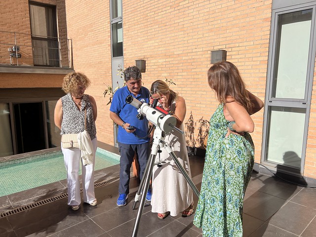 Observación astronómica en las II Jornadas de los Viajes de Autor
