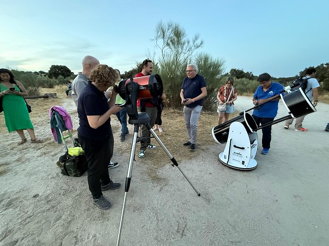 Observación astronómica en el Monte de El Pardo