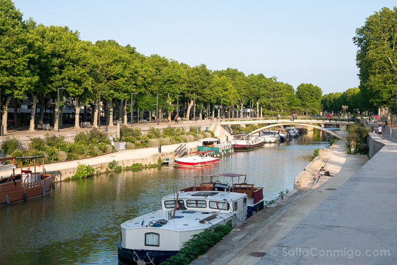 Ruta Tren Occitania Francia Narbona Canal Robine