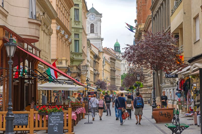 Váci Útca en el Budapest en 2 días