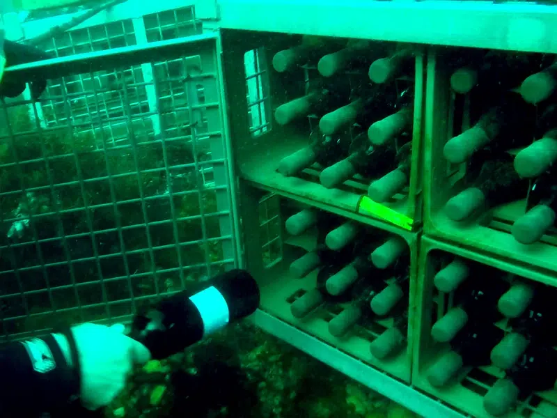 Bodega submarina de Marevinum, en Asturias.
