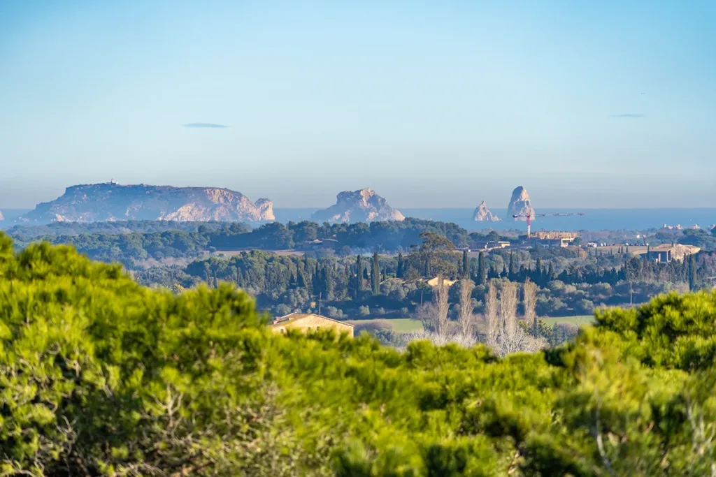 Vistas desde Pals (Girona).
