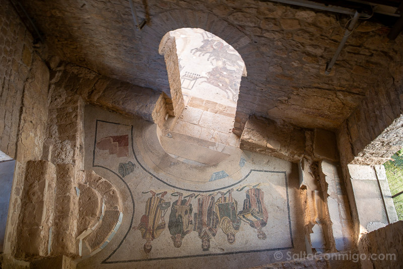 Villa Romana del Casale Sicilia Entrada Terma Cortejo Termal