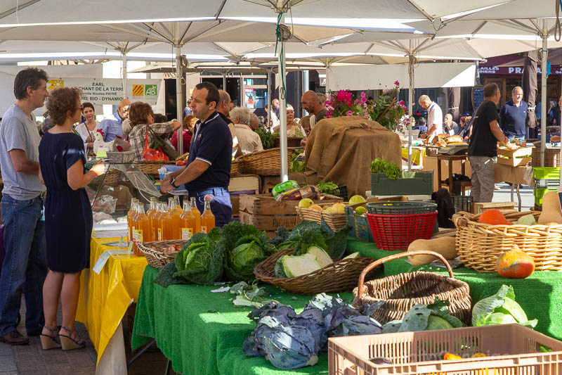Que Ver en Perpignan Place de la Republique Mercado
